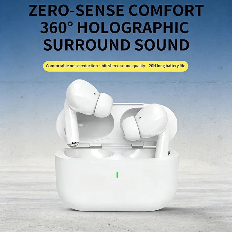 A7 Wireless Bluetooth 5.3 Earbuds with Noise Cancelling, Waterproof Design & 10H Battery
