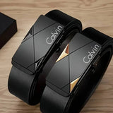 Men’s PU Leather Automatic Buckle Belt – Stylish Fashion Belt for Casual, Business & Formal Wear
