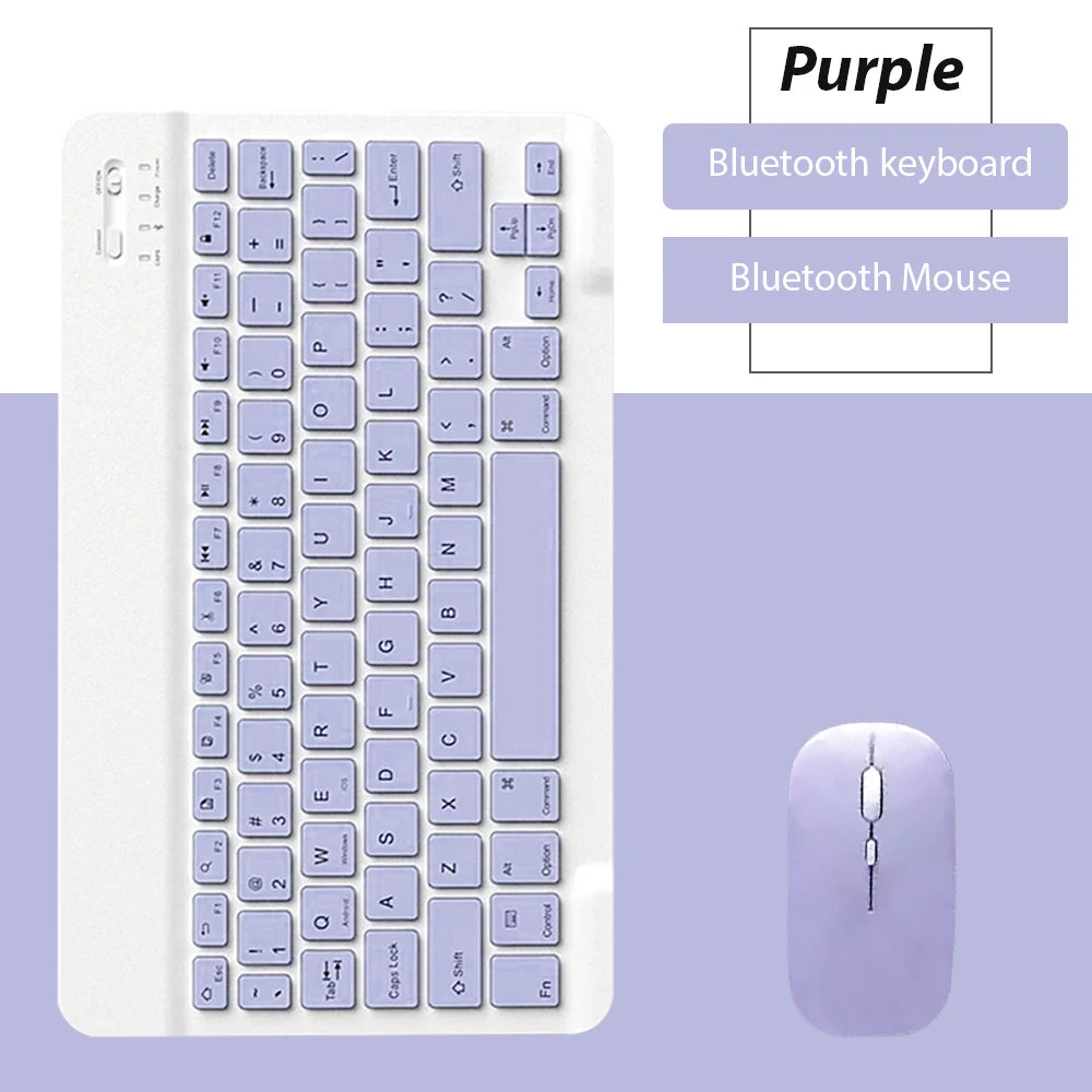 EMTRA Bluetooth Wireless Keyboard & Mouse Combo – Ultra-Slim Rechargeable Keyboard for iPad, Tablet & Laptop