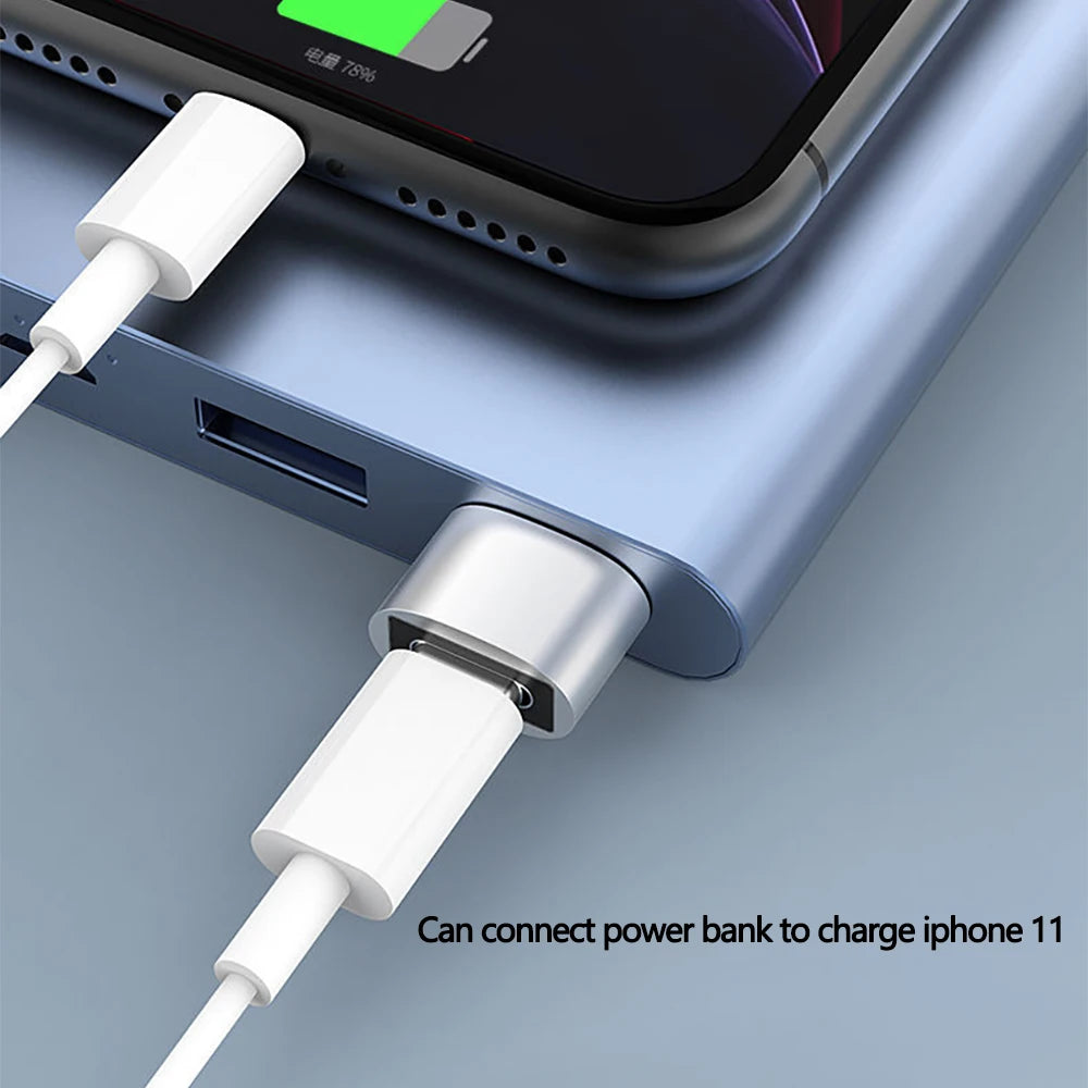 Type-C to USB Adapter - USB-C Female to USB-A Male Converter for Charging & Data Transfer | Compatible with Laptops, Car Chargers & PCs