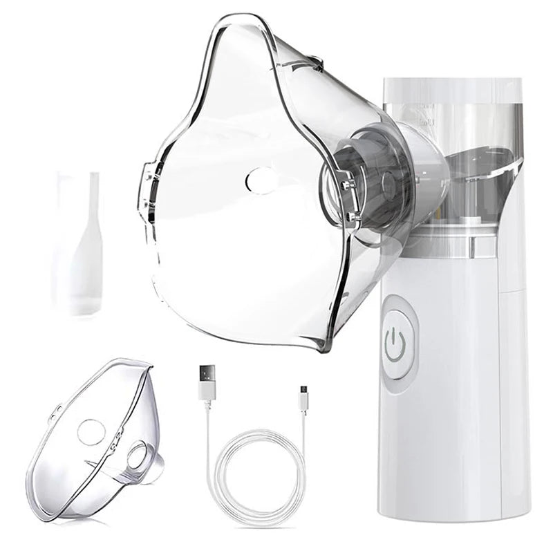 LINGKUN Portable Mesh Nebulizer – Silent Handheld Asthma Inhaler for Adults & Children