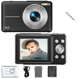 STUOGYUM DC403 4K Digital Camera for Photography - 50MP CMOS Sensor with 16X Digital Zoom, 2.4" LCD Screen, 1080P Video Recording | Compact Camera for Beginners & Kids