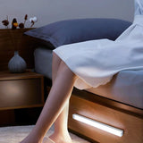Wireless Motion Sensor LED Light Bar – USB Rechargeable Magnetic Cabinet & Night Light (10–50cm)