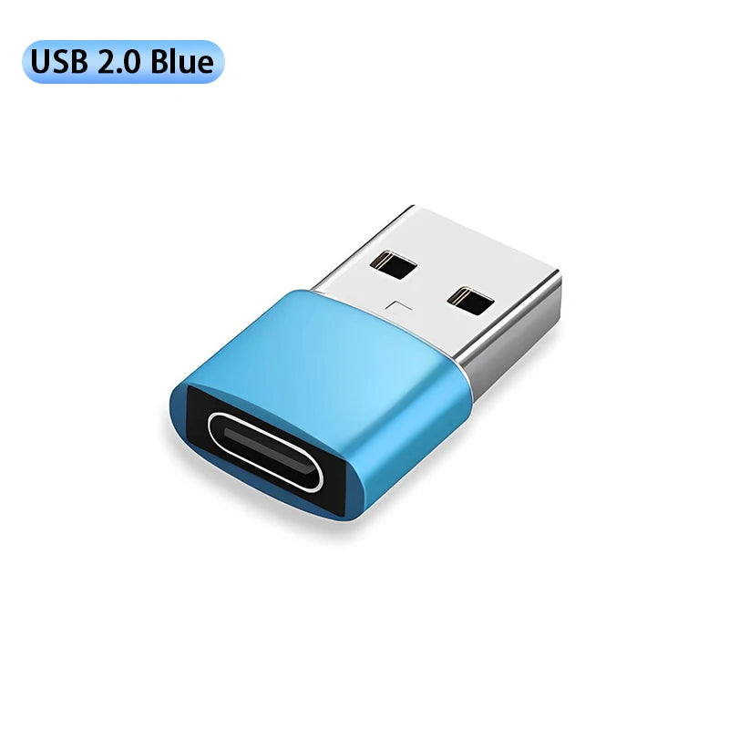Type-C to USB Adapter - USB-C Female to USB-A Male Converter for Charging & Data Transfer | Compatible with Laptops, Car Chargers & PCs
