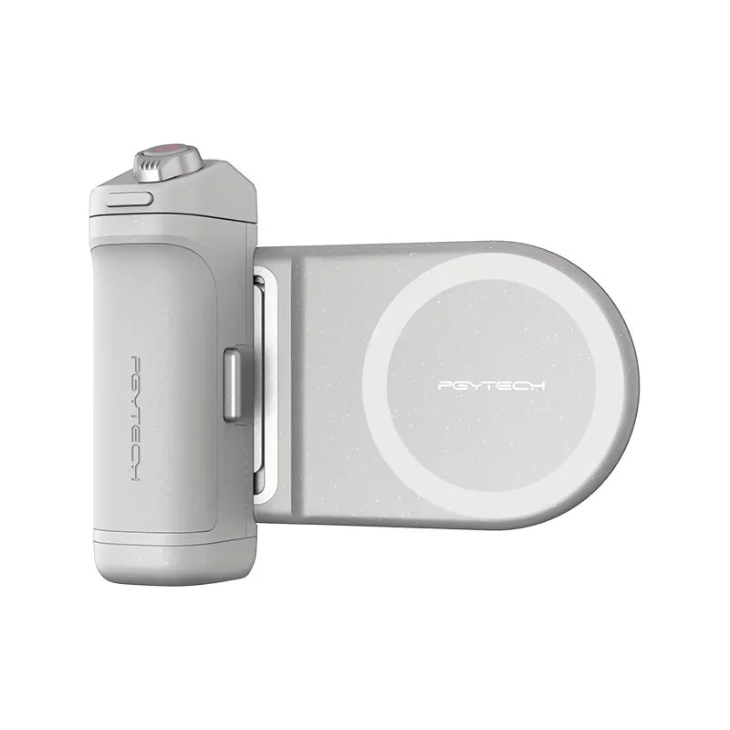 PGYTECH MagCam Mobile Phone Camera Handle – 3000mAh Bluetooth Remote Grip with MagGlow Magnetic Fill Light for Smartphones