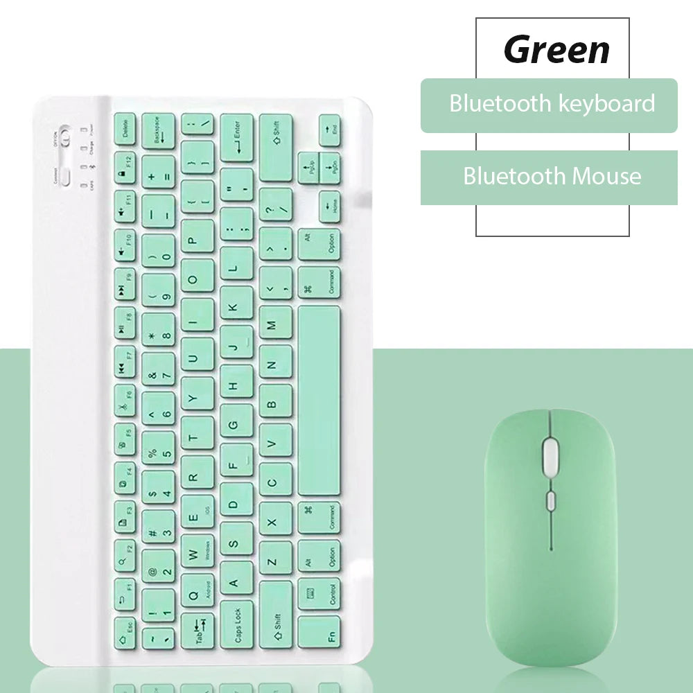 EMTRA Bluetooth Wireless Keyboard & Mouse Combo – Ultra-Slim Rechargeable Keyboard for iPad, Tablet & Laptop