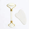 AYHle Natural Jade Roller & Gua Sha Set | Xiuyan Stone Facial Massager for Anti-Wrinkle, Lifting & Puffiness Reduction | Dual-Ended Roller & Scraper