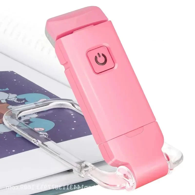 LED Clip-On Book Light – USB Rechargeable Eye-Care Reading Lamp for Kids & Adults | Adjustable Night Light for Bed or Table