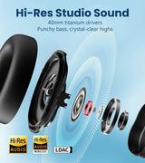 Edifier WH950NB Wireless Headphones Active Noise Cancelling Bluetooth 5.4 Hi-Res Audio Headset (80H Playtime)