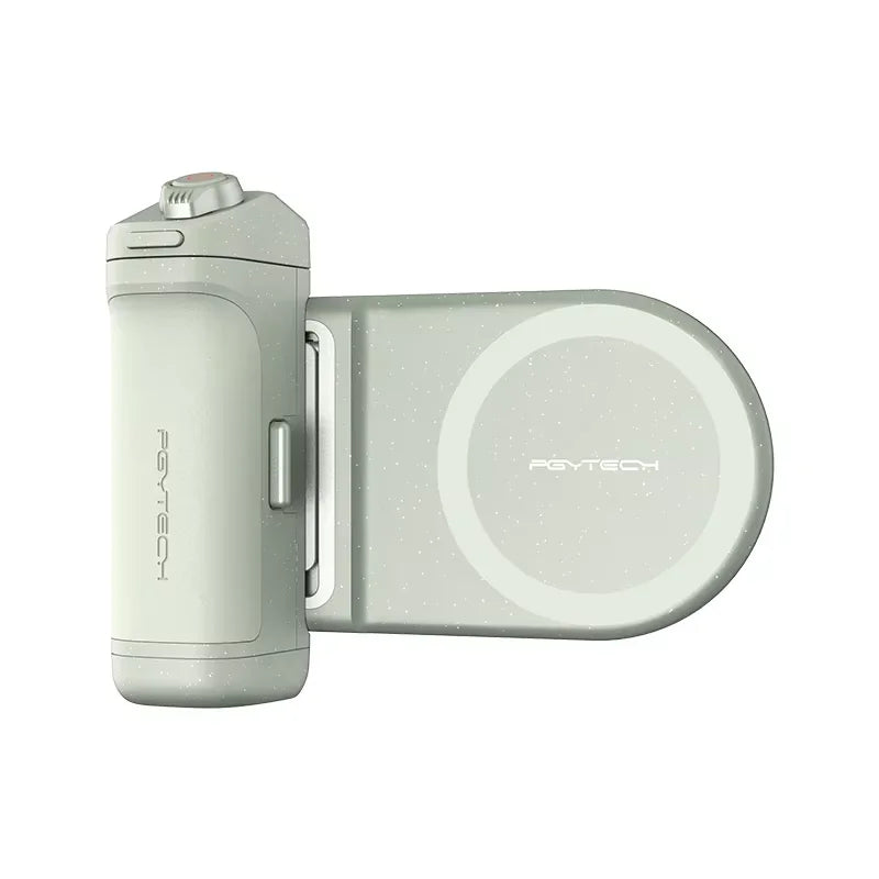 PGYTECH MagCam Mobile Phone Camera Handle – 3000mAh Bluetooth Remote Grip with MagGlow Magnetic Fill Light for Smartphones