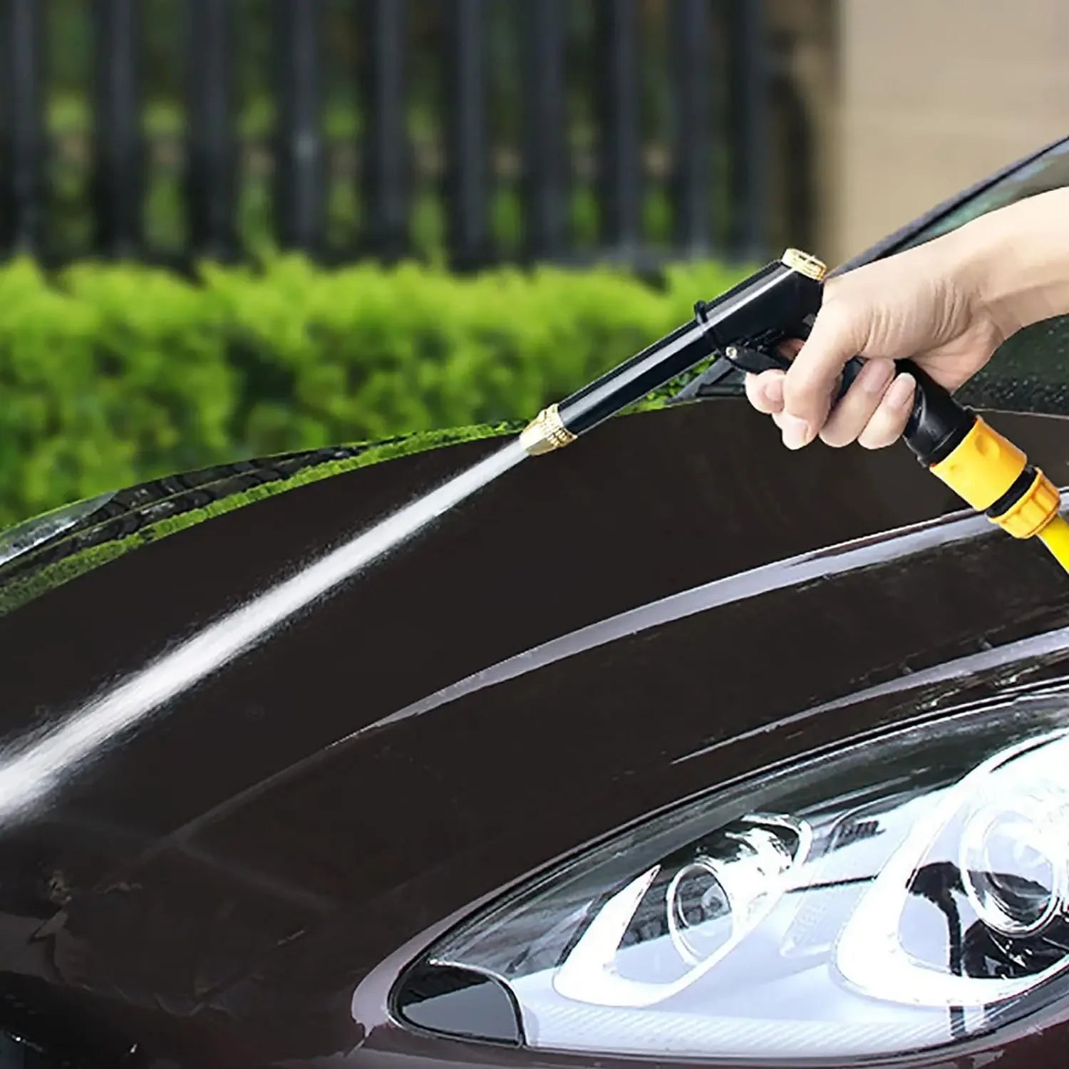 High Pressure Garden Hose Spray Gun – Portable Multi-Function Car Wash & Watering Nozzle