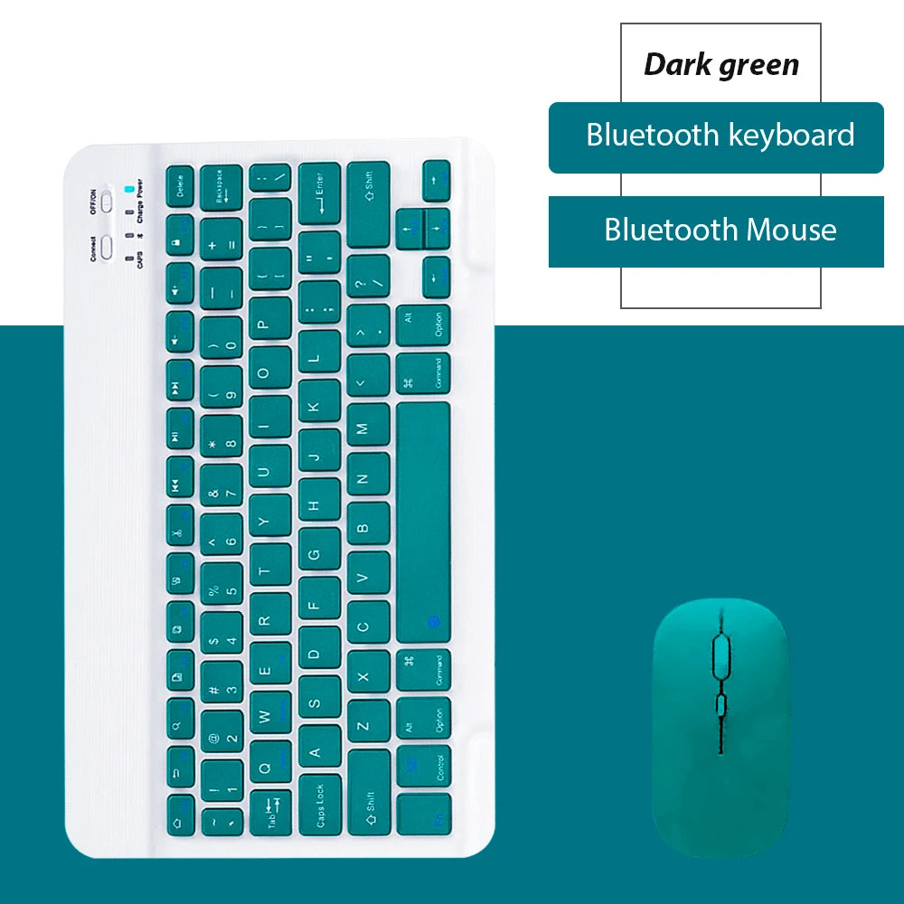 EMTRA Bluetooth Wireless Keyboard & Mouse Combo – Ultra-Slim Rechargeable Keyboard for iPad, Tablet & Laptop