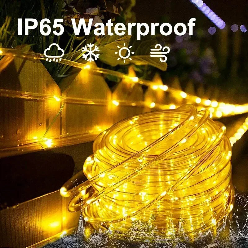 Solar LED String Lights Outdoor Waterproof – 50/100 LED Fairy Lights for Garden, Patio & Christmas Decoration