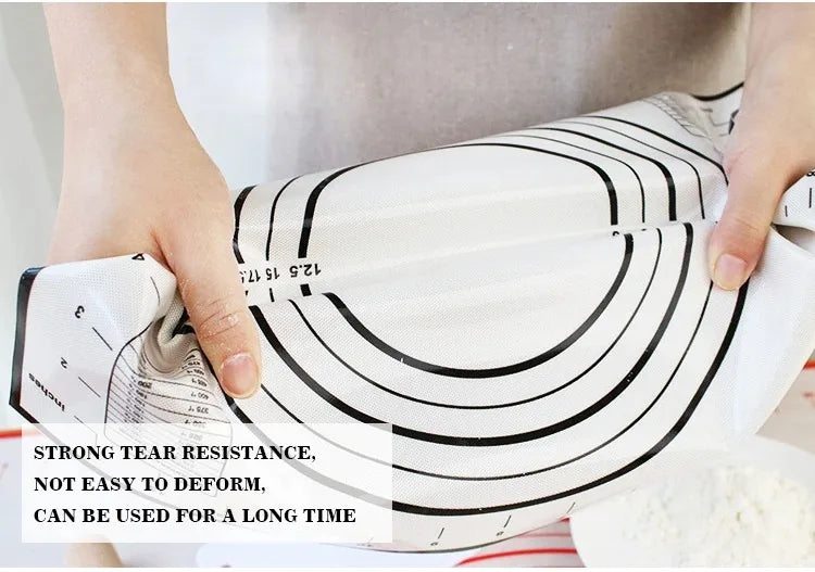 Non-Stick Silicone Baking Mat – Reusable Dough Kneading Pad