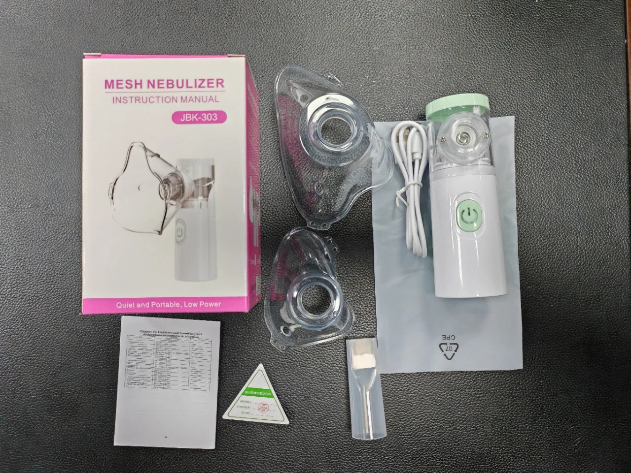 LINGKUN Portable Mesh Nebulizer – Silent Handheld Asthma Inhaler for Adults & Children