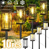 Solar LED Garden Pathway Lights – IP65 Waterproof Outdoor Landscape Lamp with Warm & White Light