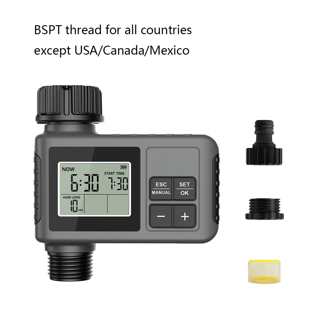 INSOMA Automatic Water Timer for Hose Faucet | Digital Programmable Irrigation Controller with Rain Delay | IPX7 Waterproof for Outdoor Gardens