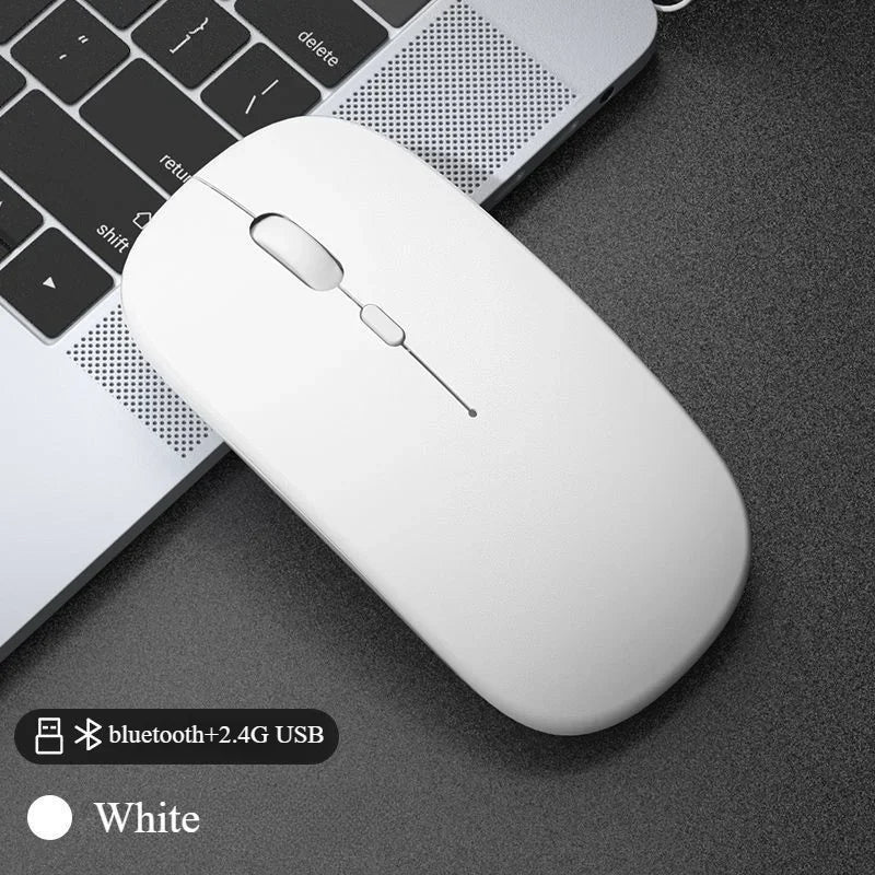 Rechargeable Bluetooth Wireless Mouse – Silent Ergonomic USB Mouse for Laptop, PC & Tablet
