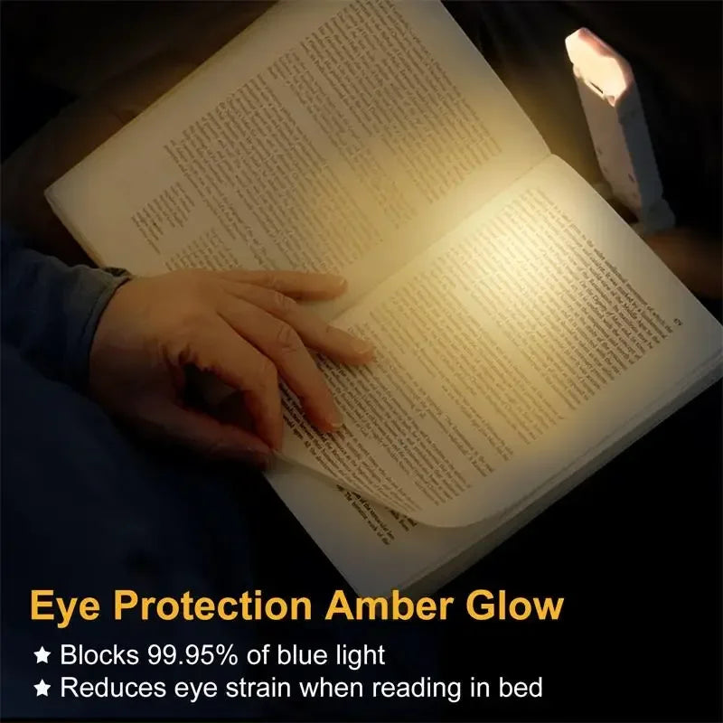 LED Clip-On Book Light – USB Rechargeable Eye-Care Reading Lamp for Kids & Adults | Adjustable Night Light for Bed or Table
