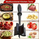 Plastic Meat Chopper & Ground Meat Masher – Heat Resistant Kitchen Tool for Cooking & Mixing