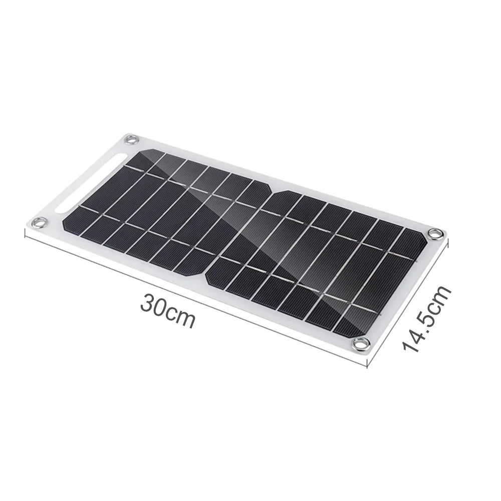 Portable USB Solar Panel Charger 5V – Compact Waterproof Solar Plate for Phone, Power Bank & Camping