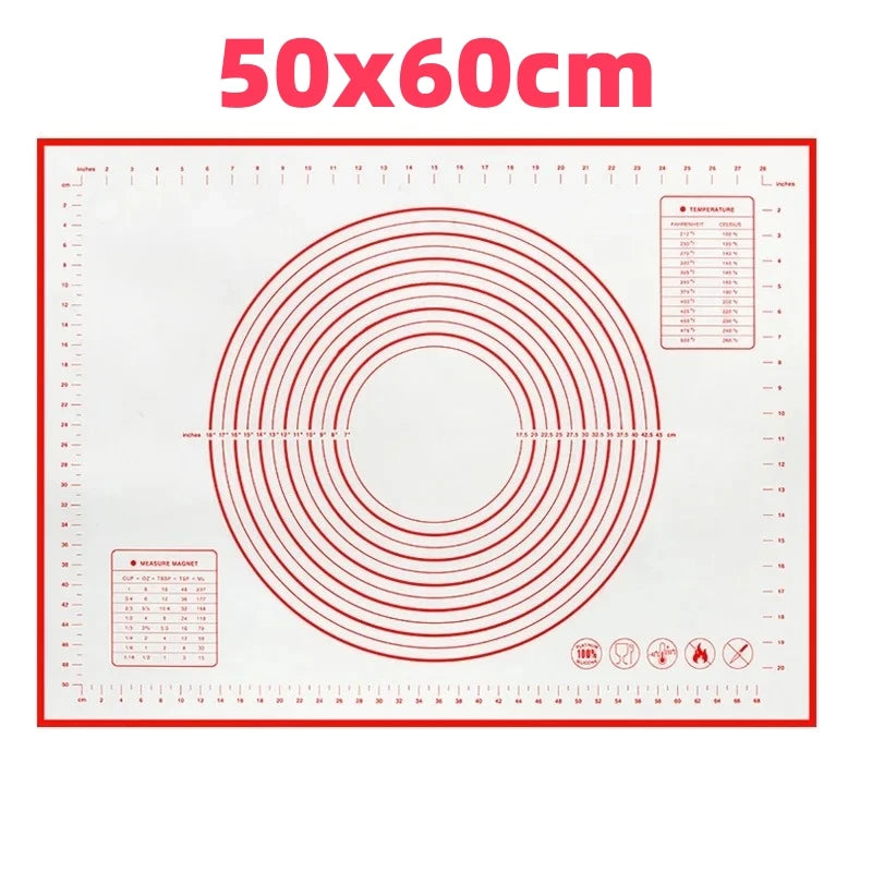 Non-Stick Silicone Baking Mat – Reusable Dough Kneading Pad