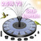 Solar Fountain Pump Kit with 6 Nozzles – 1W/1.5W/2.5W Garden Bird Bath Water Fountain