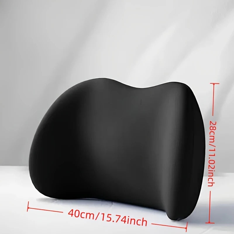 Memory Foam Seat Cushion & Lumbar Support Pillow – Breathable Office Chair Back & Seat Cushion
