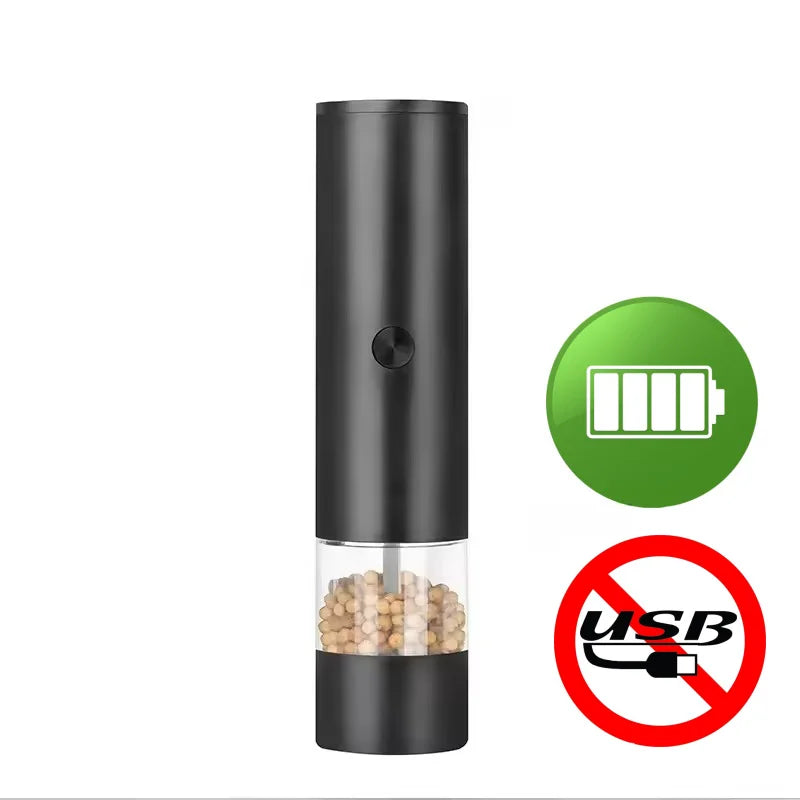 Electric Salt and Pepper Grinder Set - Automatic Gravity-Activated Mills with Adjustable Coarseness | USB Rechargeable Spice Grinders for Kitchen