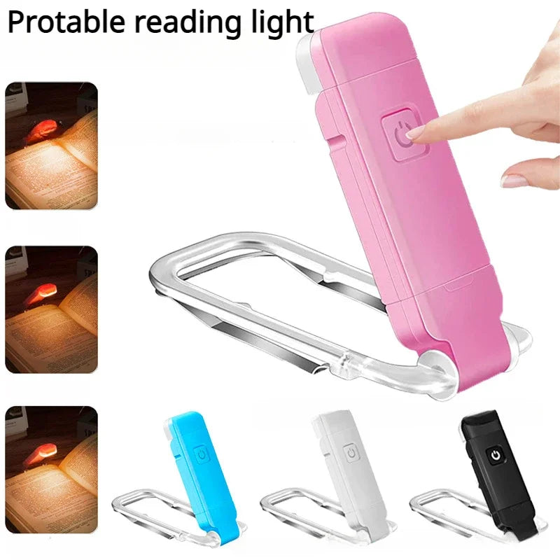 LED Clip-On Book Light – USB Rechargeable Eye-Care Reading Lamp for Kids & Adults | Adjustable Night Light for Bed or Table