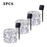 LED Solar Garden Fairy String Lights | Waterproof Outdoor Twinkle Lights for Christmas, Patio & Parties