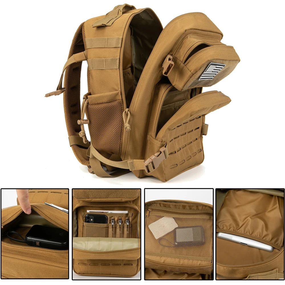 ReFire Gear Outdoor Backpack | Lightweight Polyester Daypack for Hiking, Travel & School | Unisex Softback Design