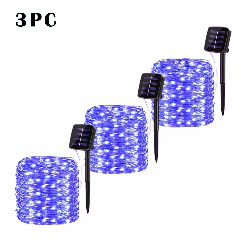LED Solar Garden Fairy String Lights | Waterproof Outdoor Twinkle Lights for Christmas, Patio & Parties