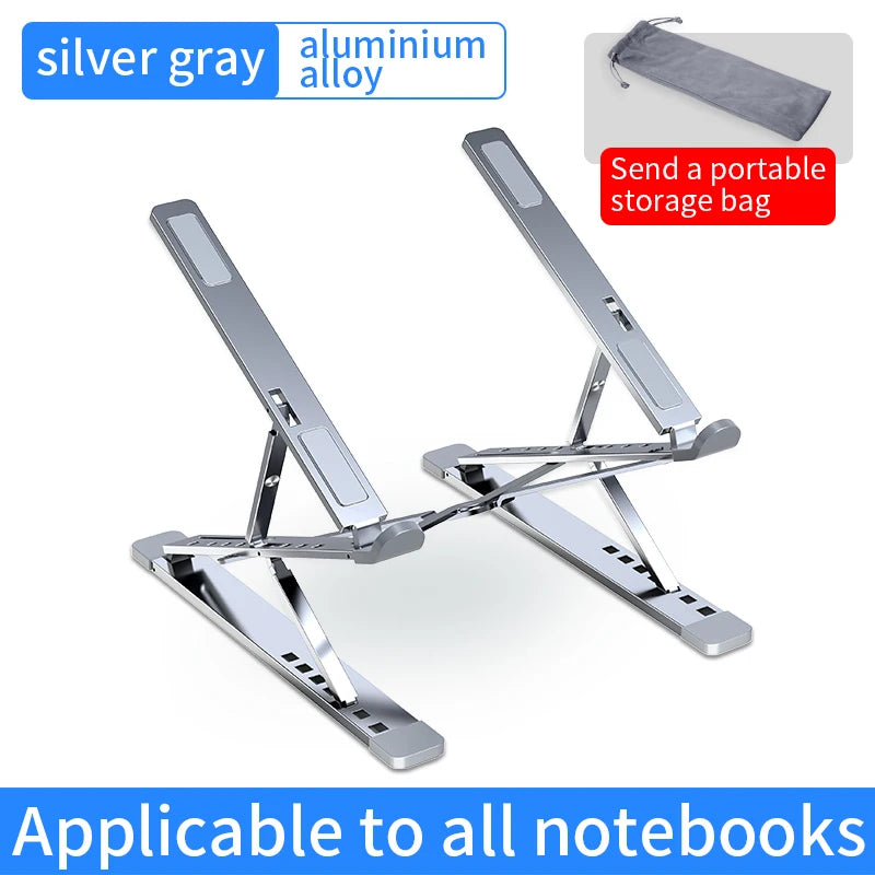 YYLM N8 Adjustable Aluminum Laptop Stand – Foldable Portable Cooling Stand for MacBook & Notebook