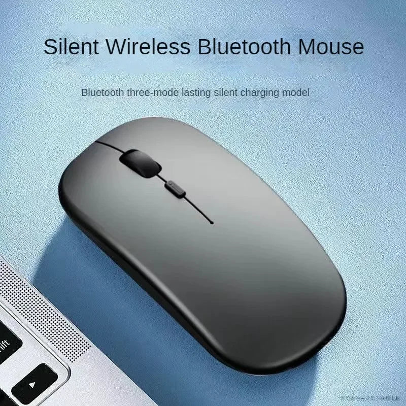 Rechargeable Bluetooth Wireless Mouse – Silent Ergonomic USB Mouse for Laptop, PC & Tablet