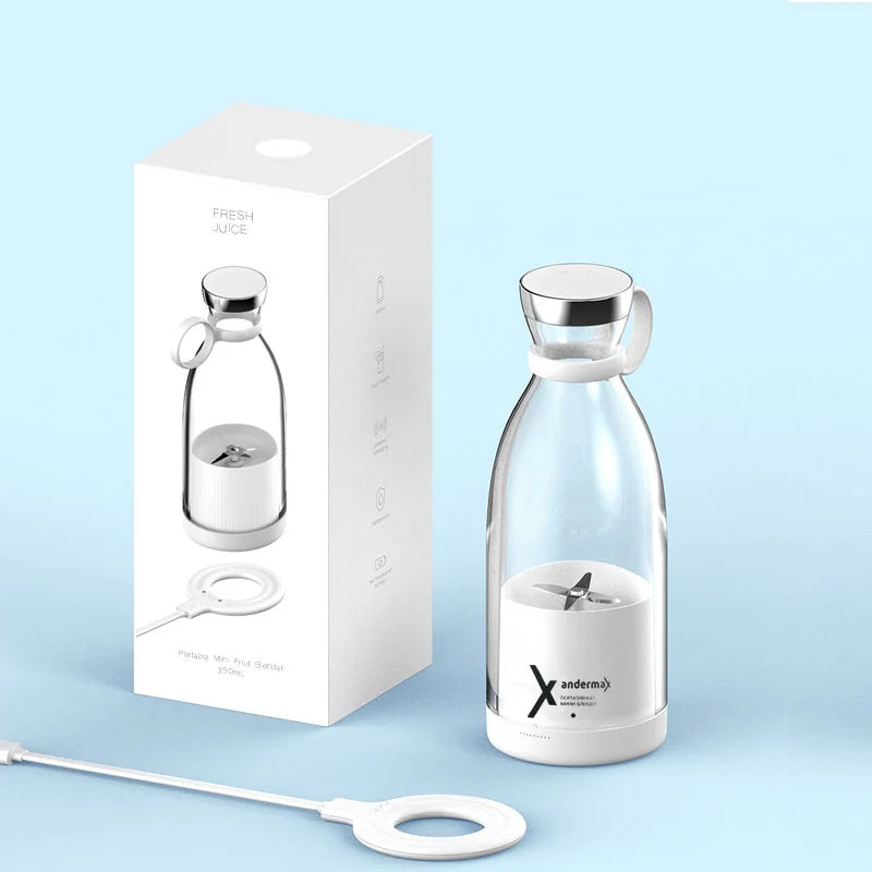 Portable Electric Juicer Blender – USB Rechargeable Mini Fruit Mixer & Smoothie Maker | Multifunction Juice Extractor for Home & Travel