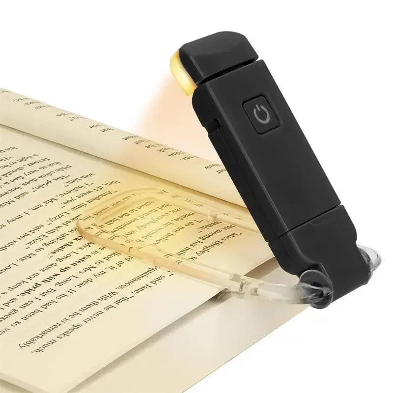 LED Clip-On Book Light – USB Rechargeable Eye-Care Reading Lamp for Kids & Adults | Adjustable Night Light for Bed or Table