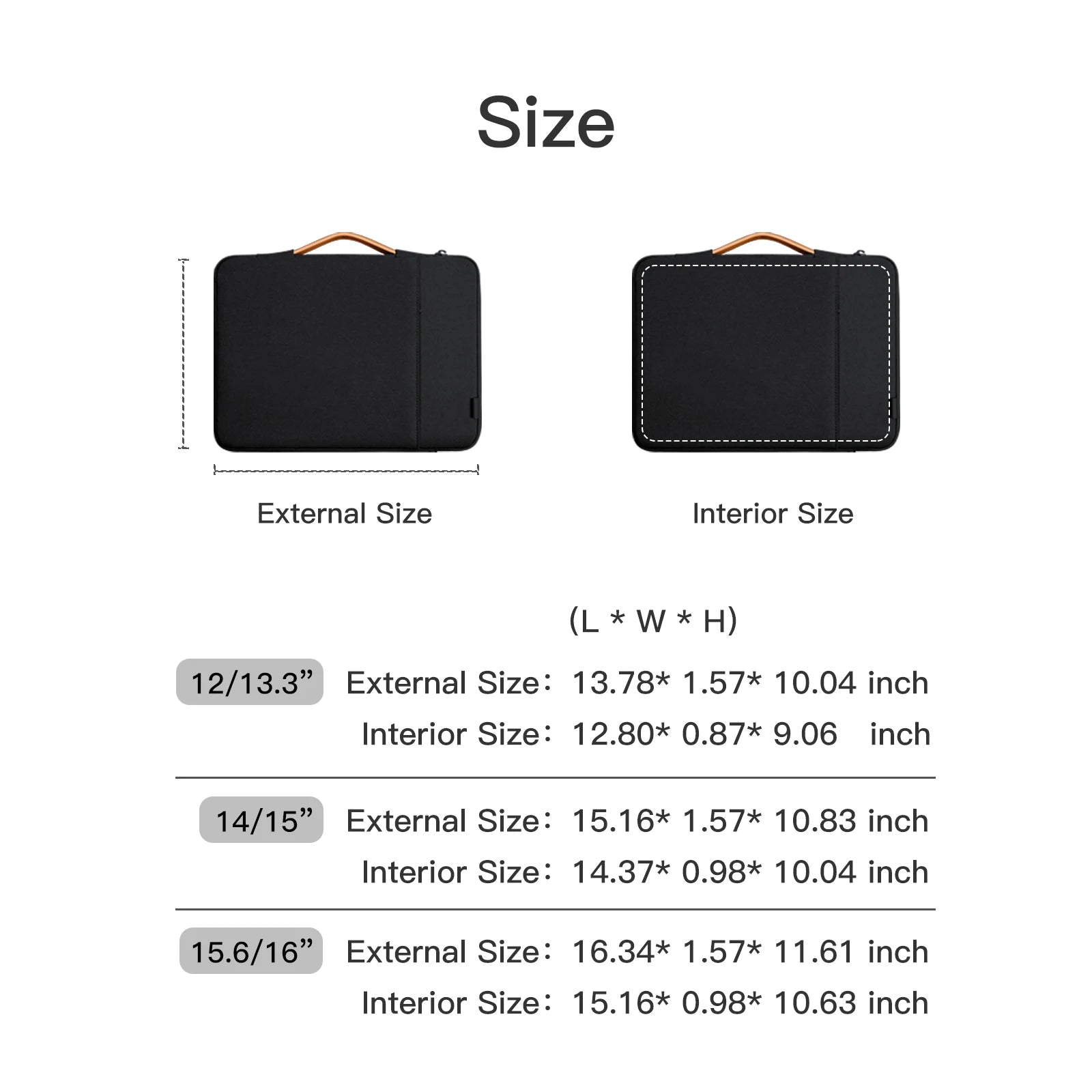 TAIKESEN Laptop Sleeve Case – Protective Zipper Carrying Bag for MacBook Air, Pro, Dell, Lenovo & Xiaomi