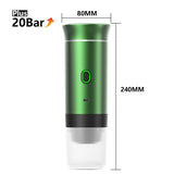 DENOKIN Portable Espresso Machine 3-in-1 | 20 Bar Pressure with Heating Function, Compatible with Ground Coffee & Capsules | USB-C Rechargeable for Travel, Camping & Home