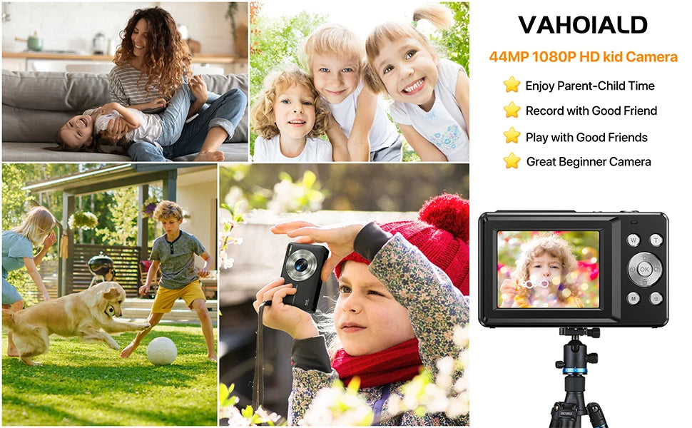 STUOGYUM DC403 4K Digital Camera for Photography - 50MP CMOS Sensor with 16X Digital Zoom, 2.4" LCD Screen, 1080P Video Recording | Compact Camera for Beginners & Kids
