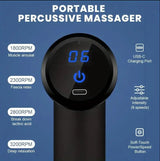 Mini Portable Muscle Massage Gun – Deep Tissue Percussion Massager for Body, Neck & Back