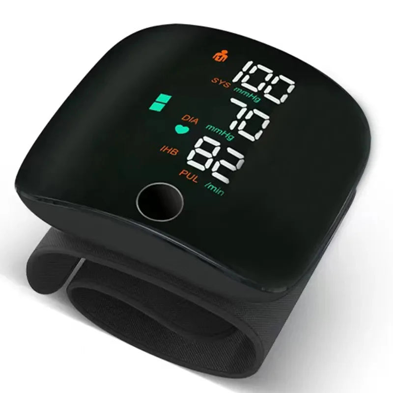 Fireurus Digital Wrist Blood Pressure Monitor – Rechargeable Heart Rate & BP Monitor for Home Use