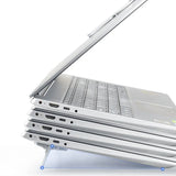2PCS Mini Foldable Laptop Stand – Invisible Self-Adhesive Adjustable Notebook & Keyboard Riser