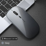 Rechargeable Bluetooth Wireless Mouse – Silent Ergonomic USB Mouse for Laptop, PC & Tablet