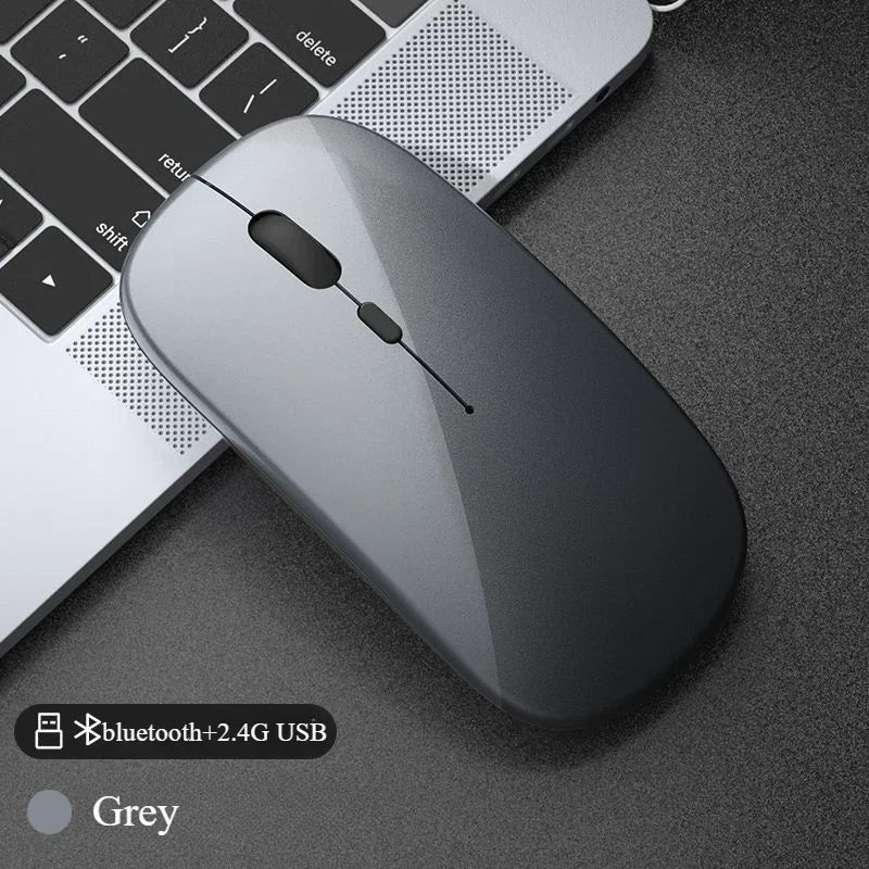 Rechargeable Bluetooth Wireless Mouse – Silent Ergonomic USB Mouse for Laptop, PC & Tablet