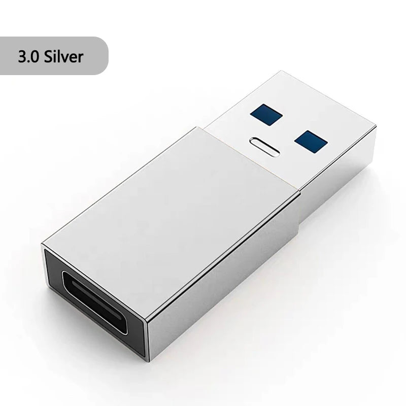 Type-C to USB Adapter - USB-C Female to USB-A Male Converter for Charging & Data Transfer | Compatible with Laptops, Car Chargers & PCs