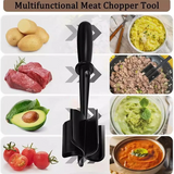 Plastic Meat Chopper & Ground Meat Masher – Heat Resistant Kitchen Tool for Cooking & Mixing