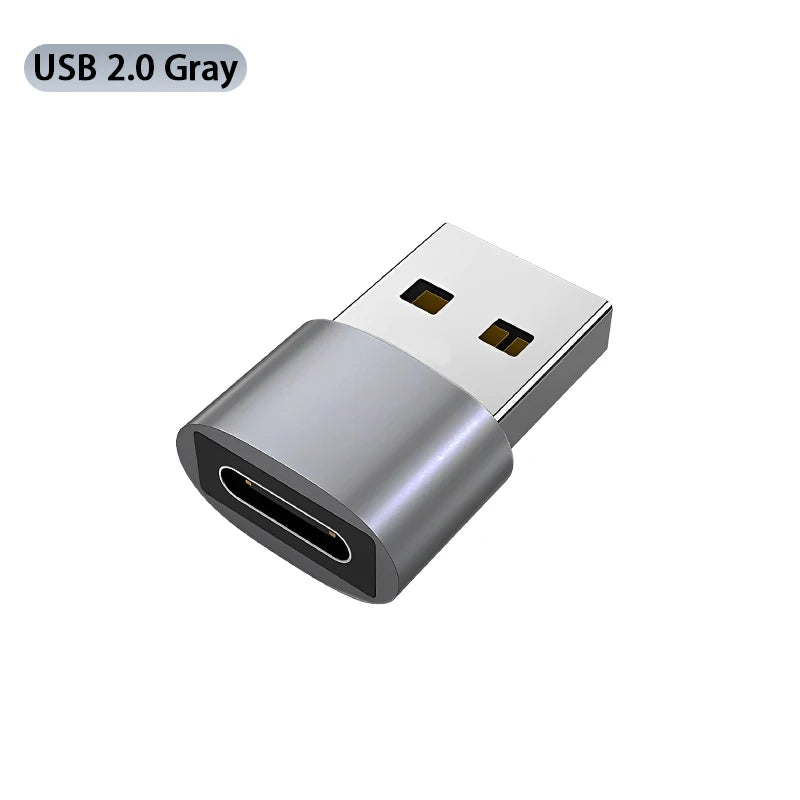 Type-C to USB Adapter - USB-C Female to USB-A Male Converter for Charging & Data Transfer | Compatible with Laptops, Car Chargers & PCs