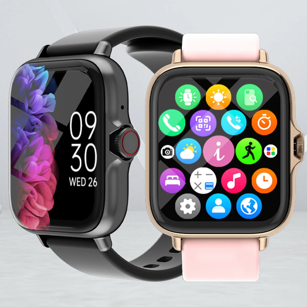 1.83" Smart Watch Bluetooth Call & Message Alerts with Sleep Tracking & Fitness Monitor for Android & iPhone