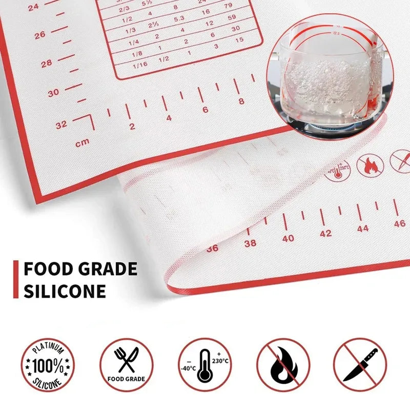 Non-Stick Silicone Baking Mat – Reusable Dough Kneading Pad